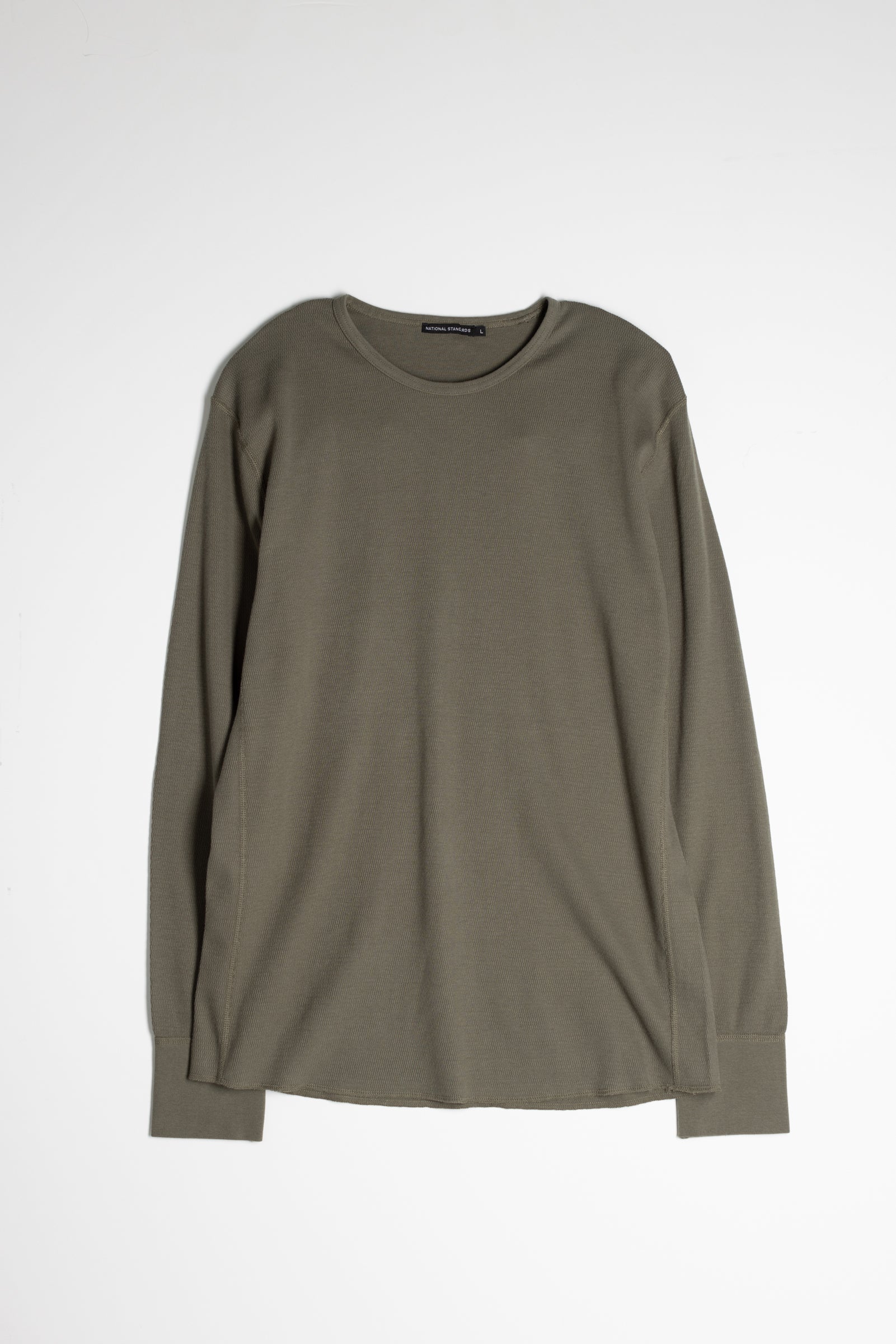 Mesh Thermal L/S Crew in Army Green 01