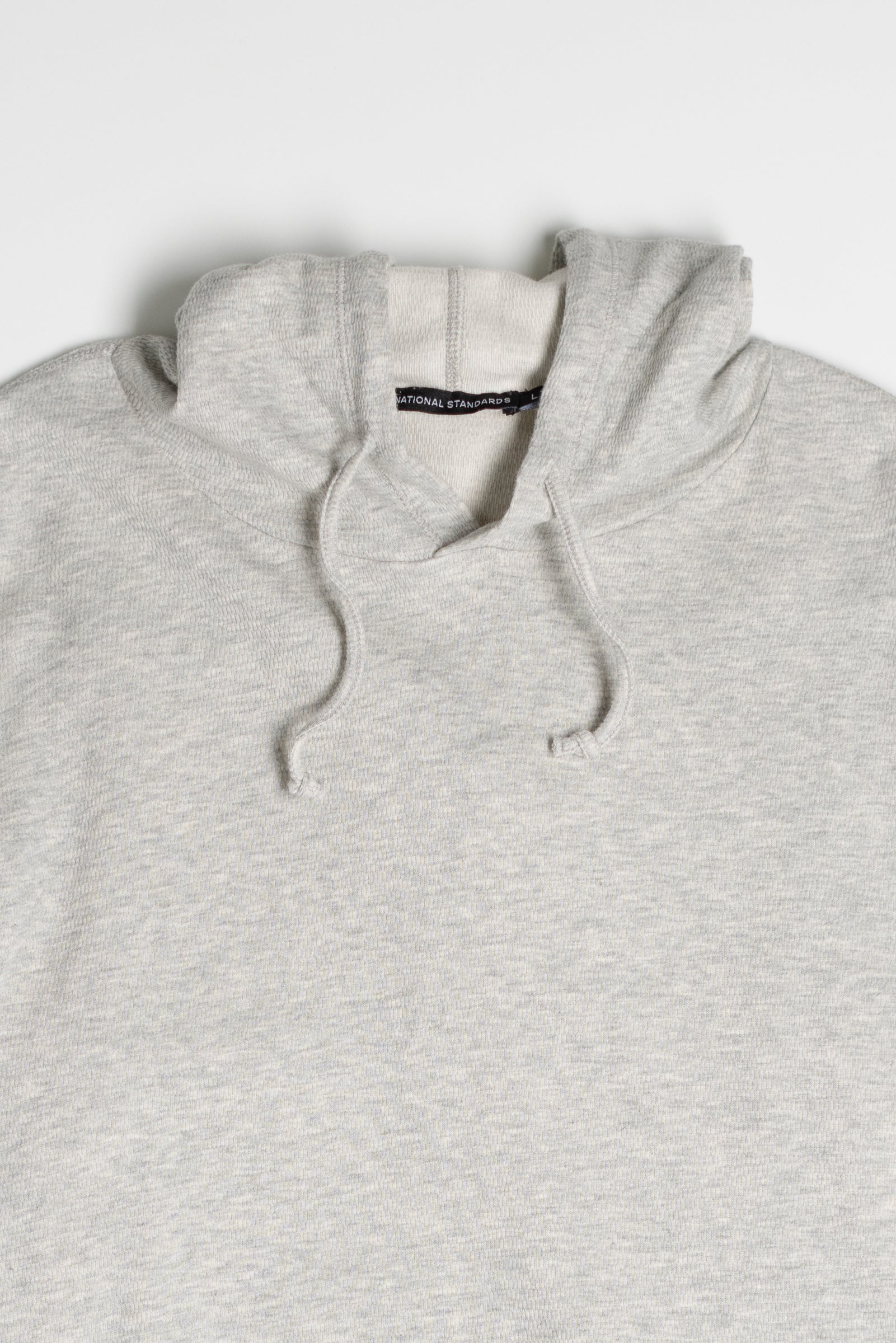 Mesh Thermal Pullover Hoodie in Melange Grey 05
