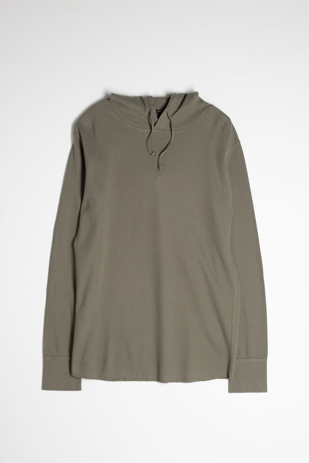 Mesh Thermal Pullover Hoodie in Army Green 01