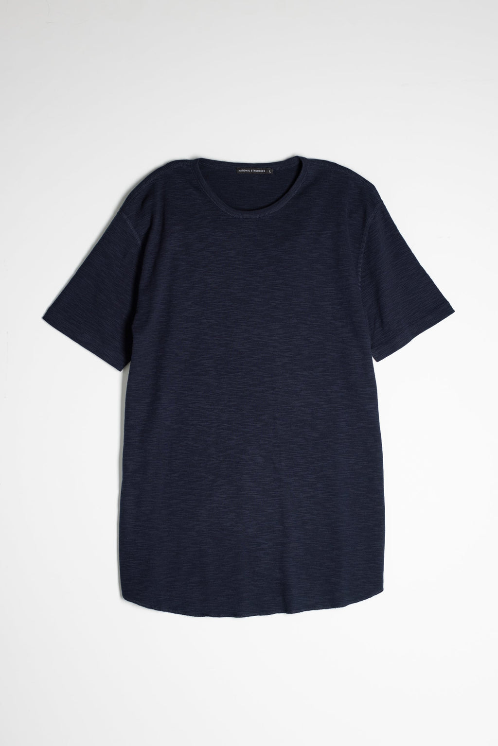 Slub 1x1 Short Sleeve Crew in Navy 01