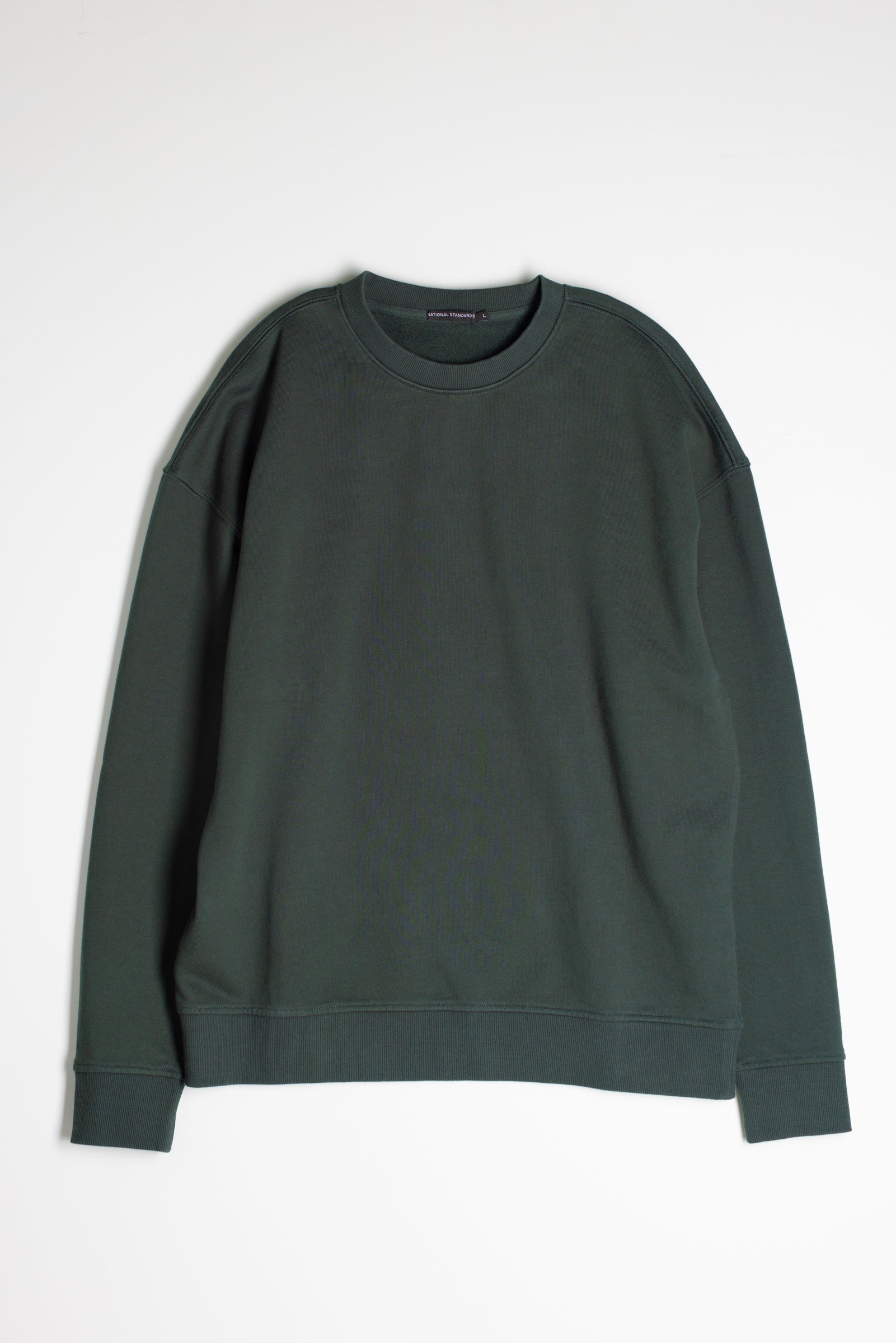 Cotton Fleece Sweatshirt in Hunter Green 01