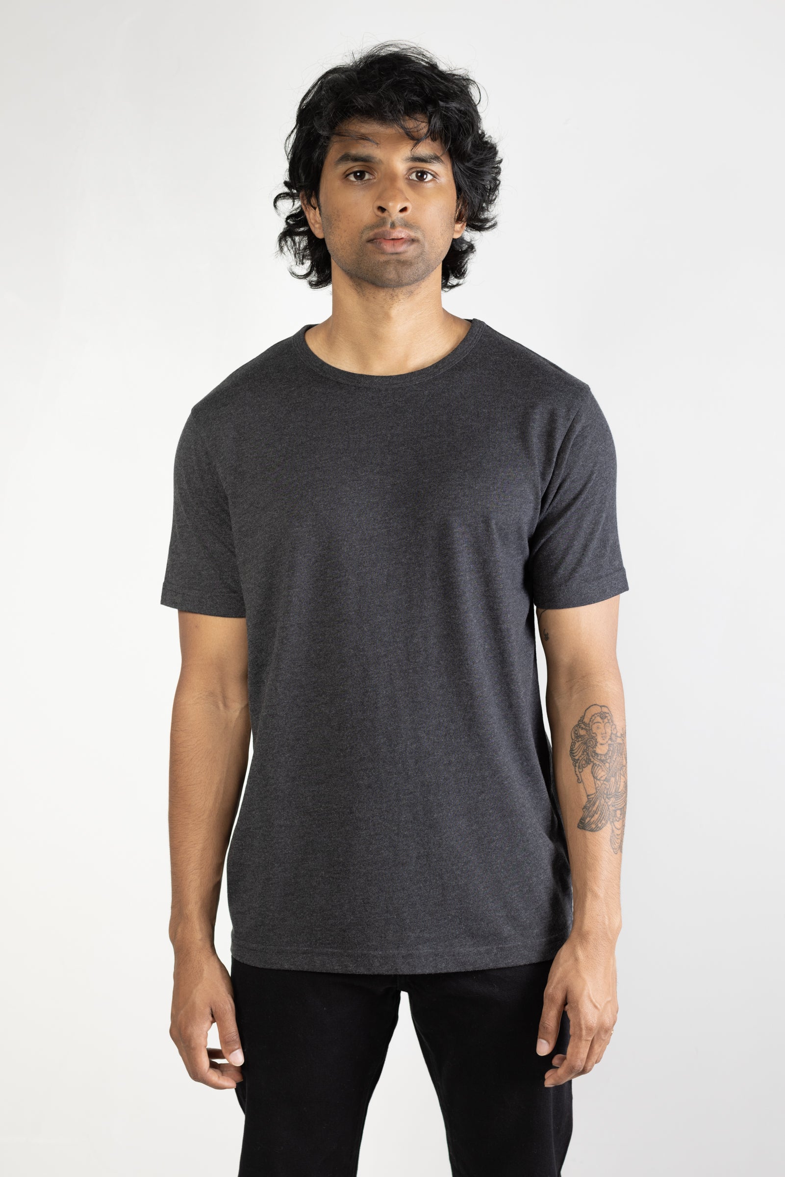 NS2159-1 Tri-blend crew in Charcoal Media 02