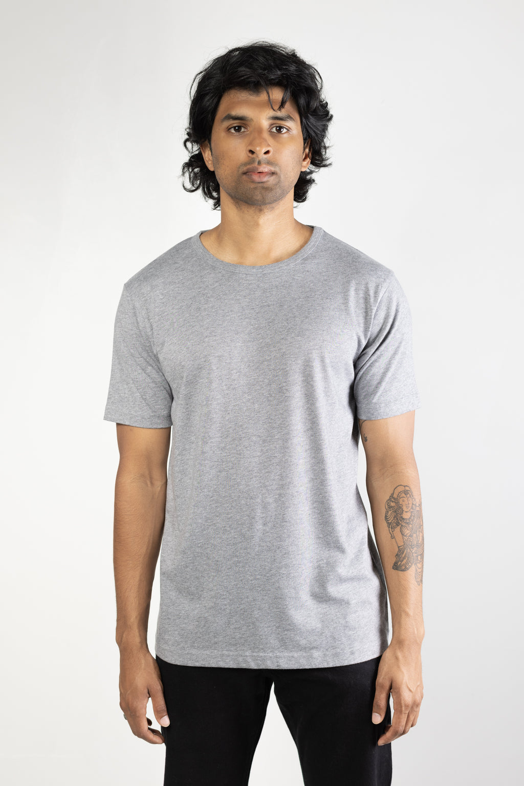 NS2159-2 Tri-blend crew in Grey 01